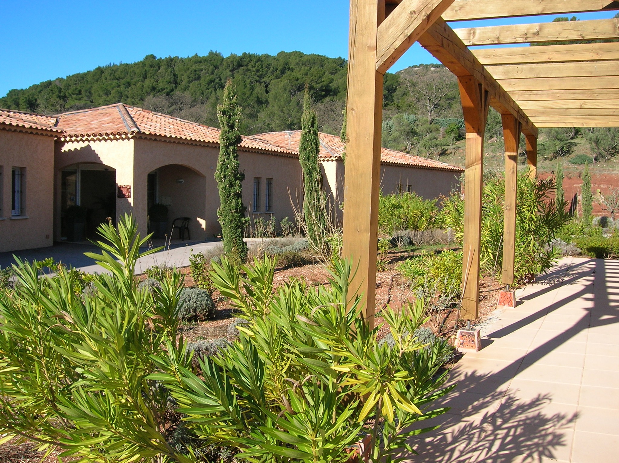 terrase Rés vue Accueil Extérieurs